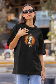 Official Lal Salaam Moideen on fire Oversize T-Shirt