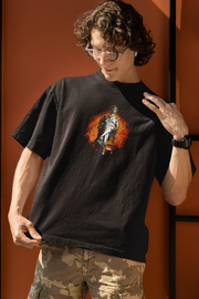 Official Lal Salaam Moideen on fire Oversize T-Shirt