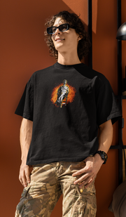 Official Lal Salaam Moideen on fire Oversize T-Shirt