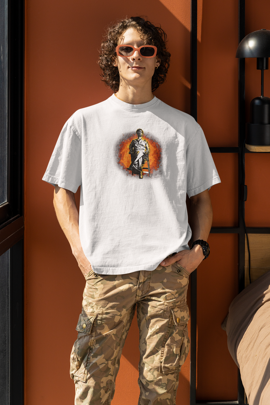 Official Lal Salaam Moideen on fire Oversize T-Shirt