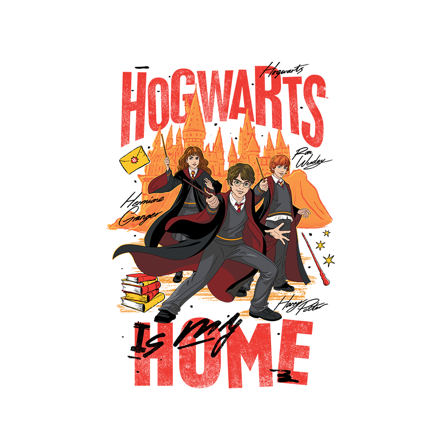 Official Harry Potter - Hogwarts Home Unisex Oversized T-shirt