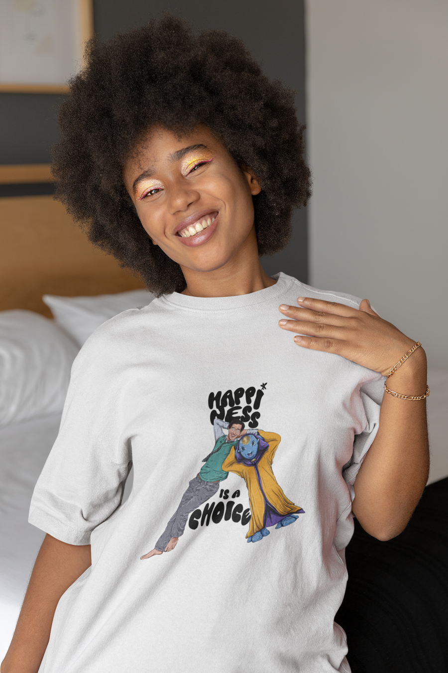 Filmkraft Official Happiness Is A choice Oversize T-shirt