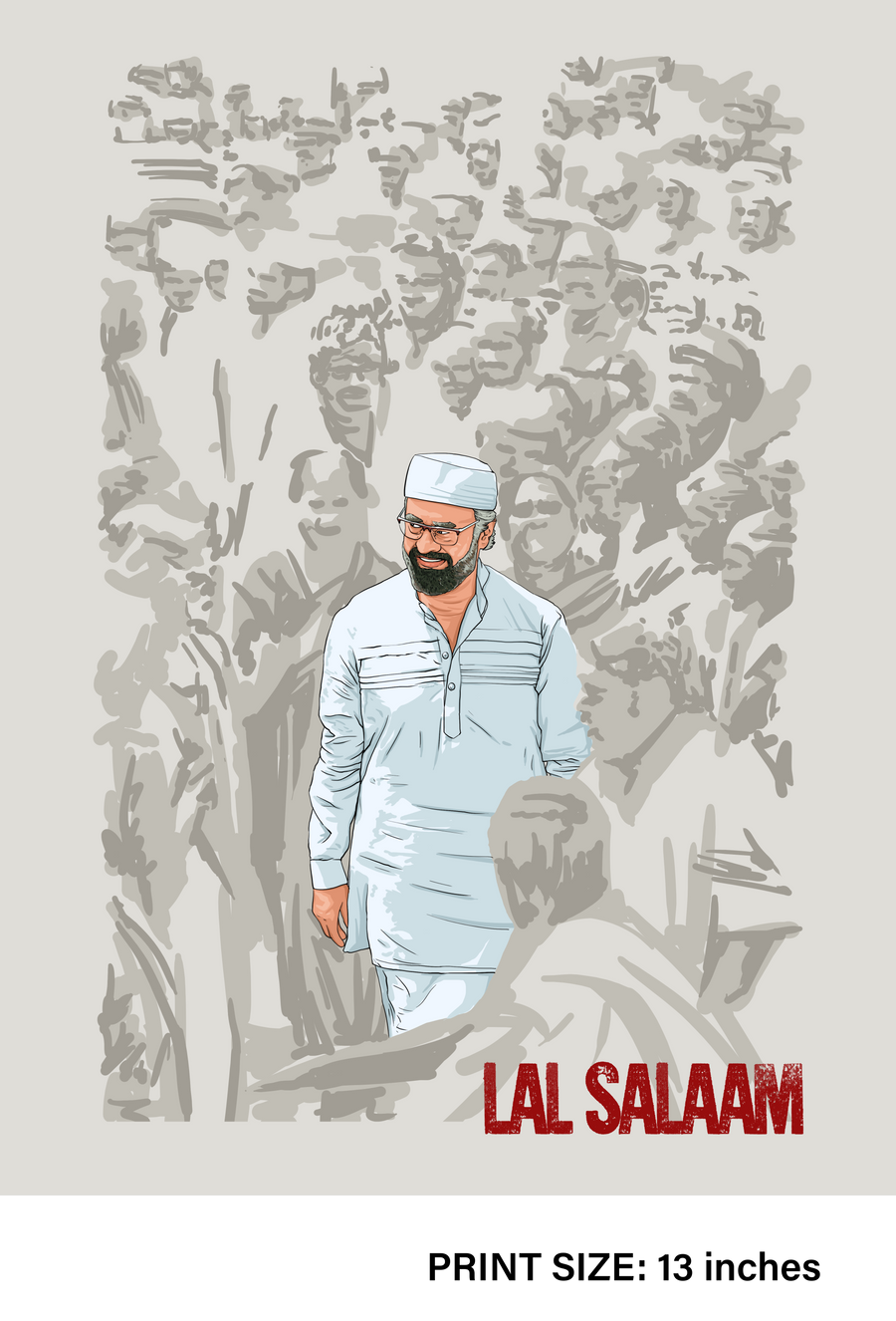 Official Lal Salaam Sabka Favourite Moideen Oversize T-shirt