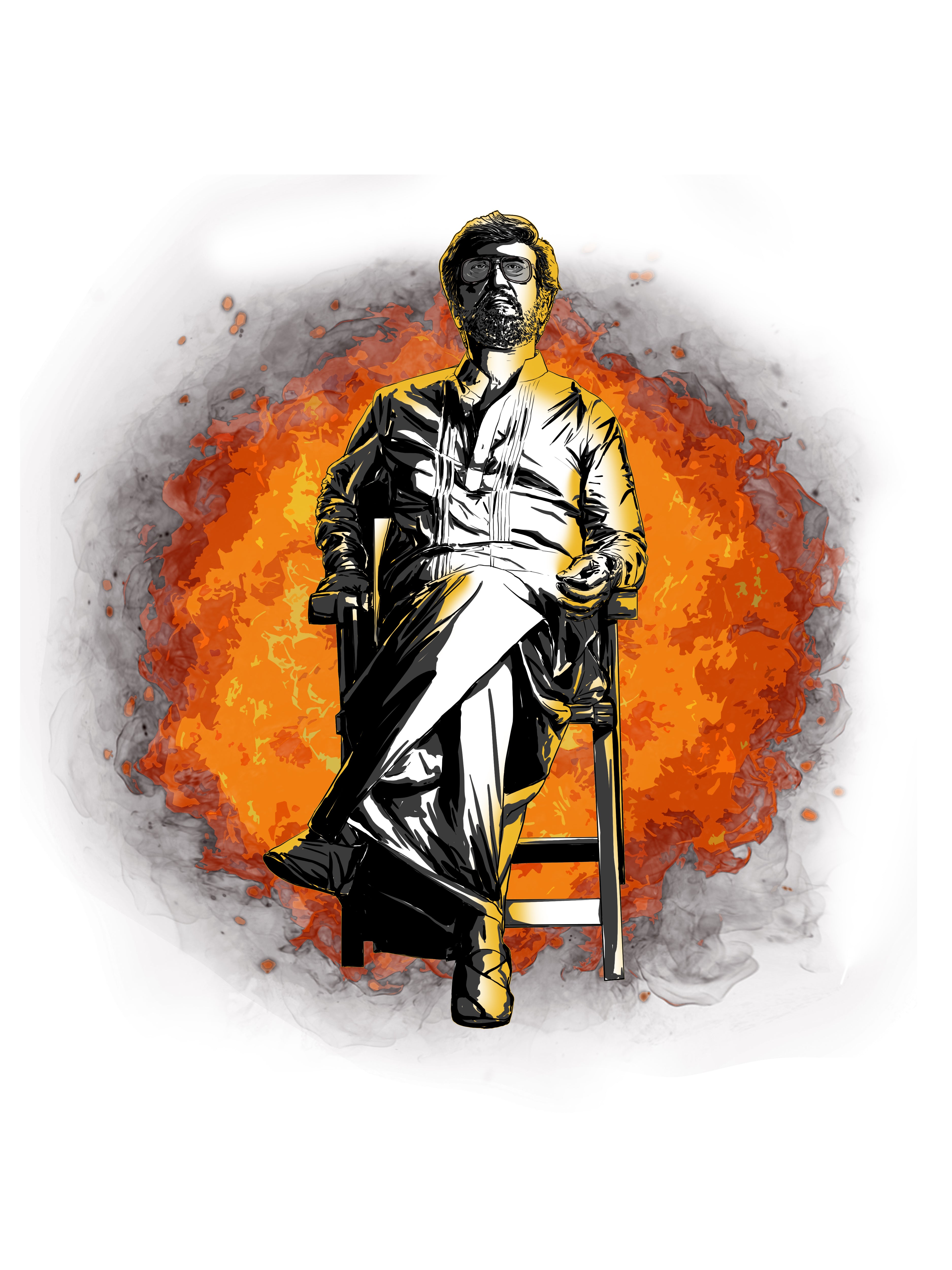 Official Lal Salaam Moideen on fire Oversize T-Shirt