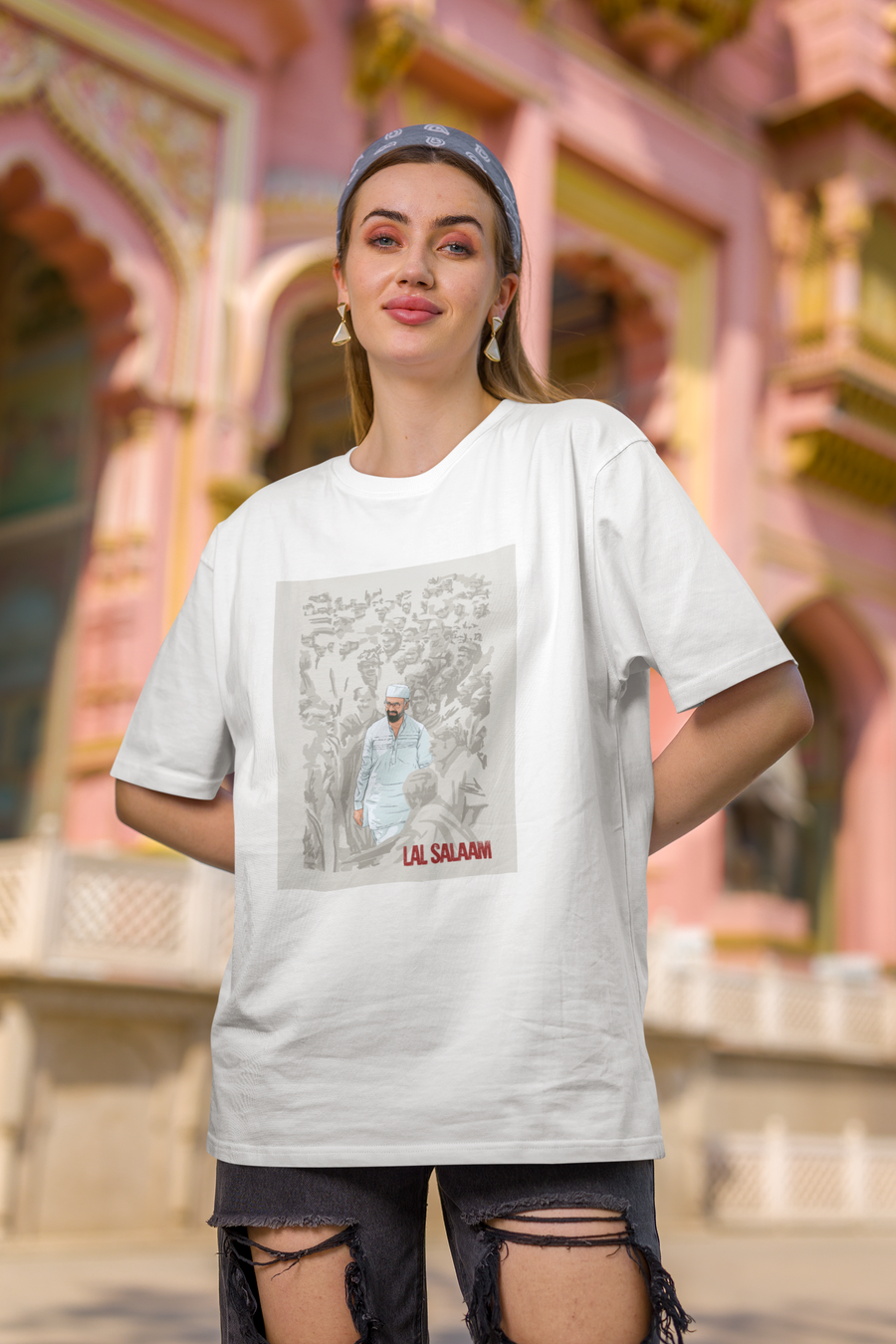 Official Lal Salaam Sabka Favourite Moideen Oversize T-shirt