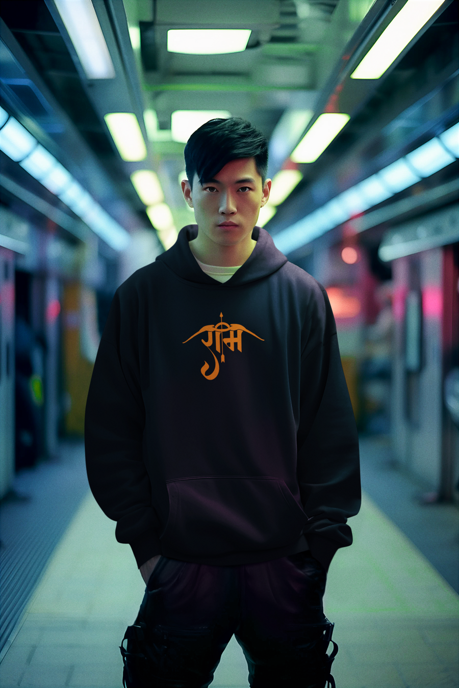 Ram Ram Ram (Typography Art) Hoodie