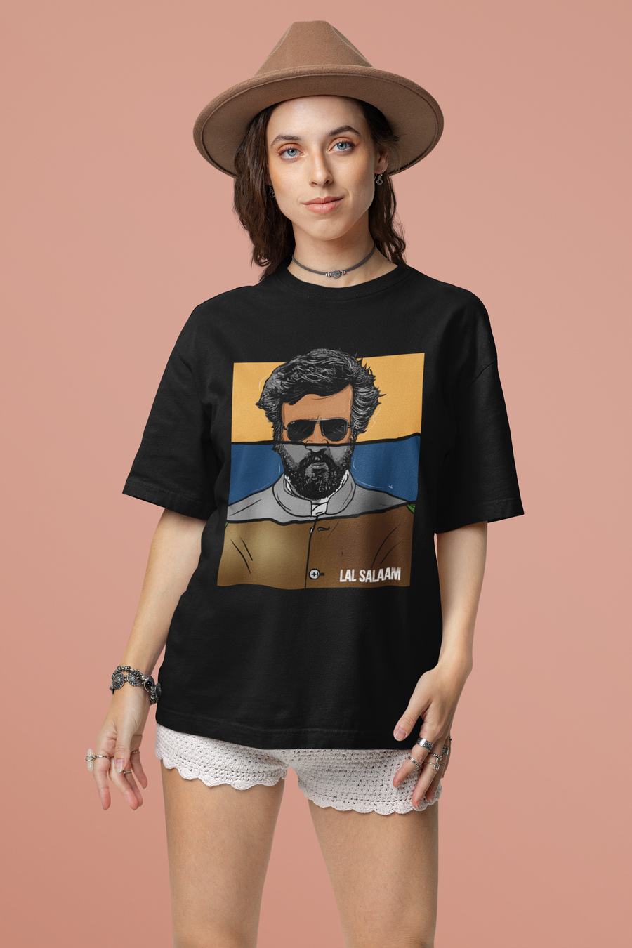Official Lal Salaam Moideen Bhai Graphic Oversize T-Shirt