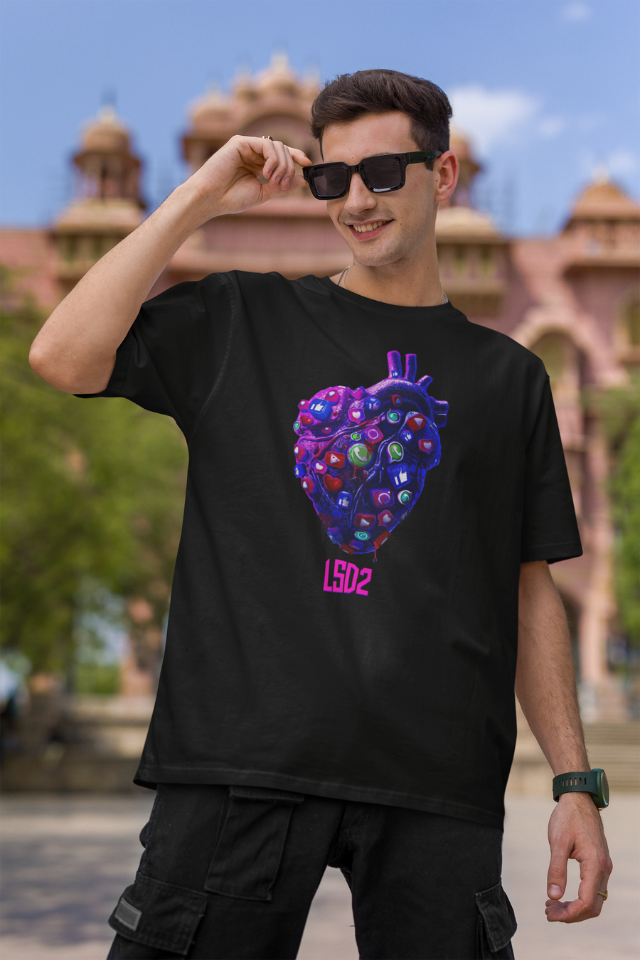 Official LSD Social Media Connections Oversized  T-Shirt