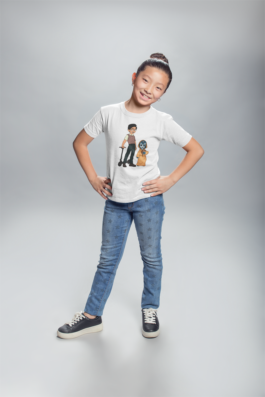 Filmkraft Official Lil Rohit & Jaadu Kick Scooter Kids T-shirt