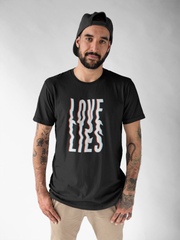 Love Lies Graphic T-Shirt Black