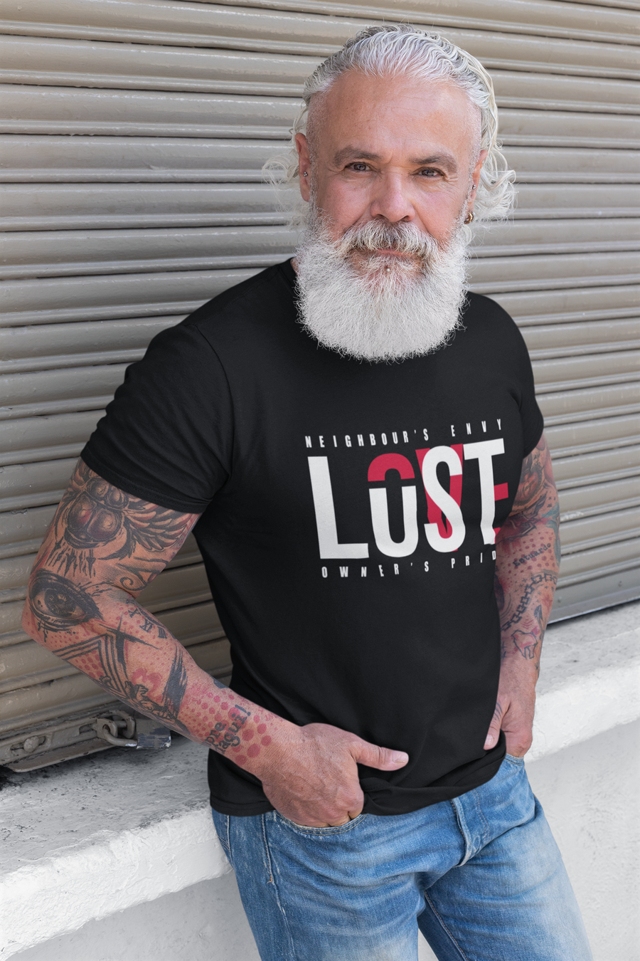 Love/Lust Graphic T-Shirt Black