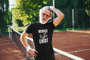 Heroes Don't Exist Graphic T-Shirt Black