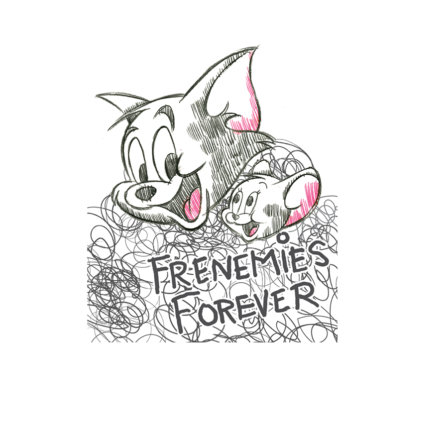 Official Tom & Jerry - Frenemies Forever Oversized T-Shirt