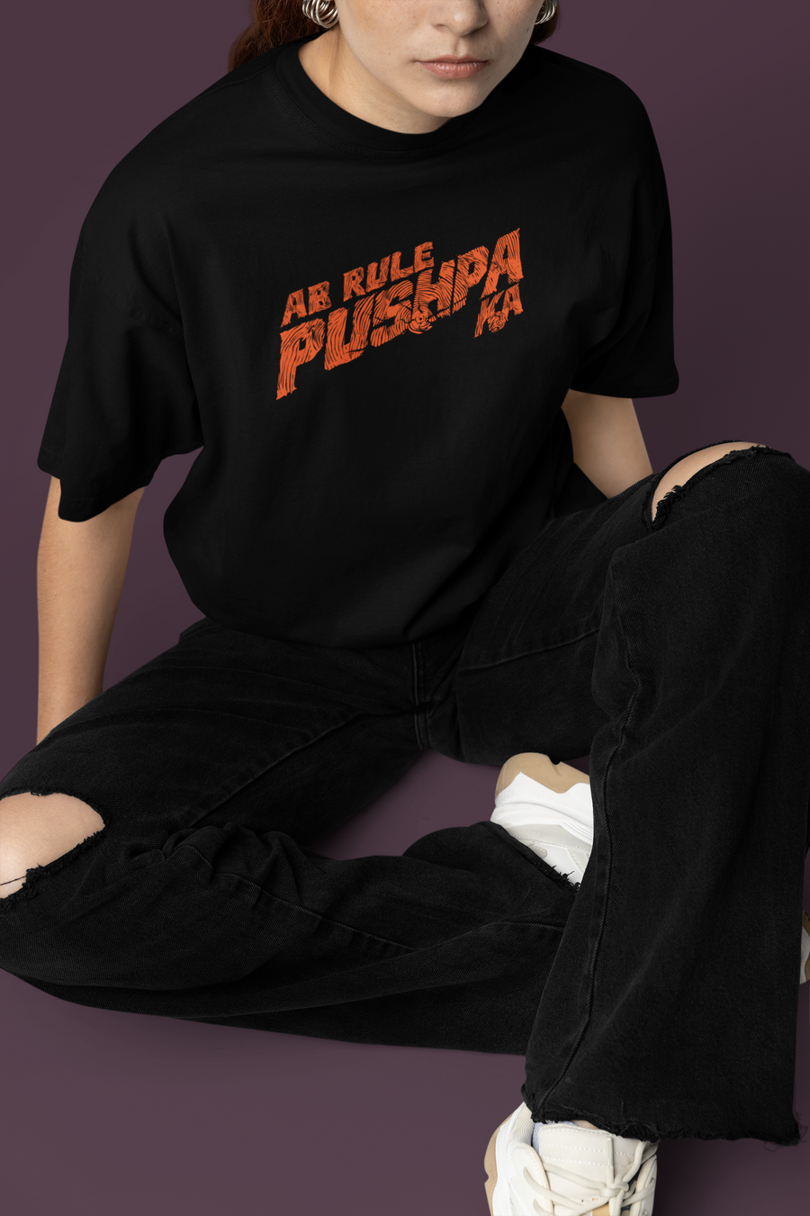 Pushpa 2 Inspired Ab Rule Pushpa Ka Oversized Tshirt