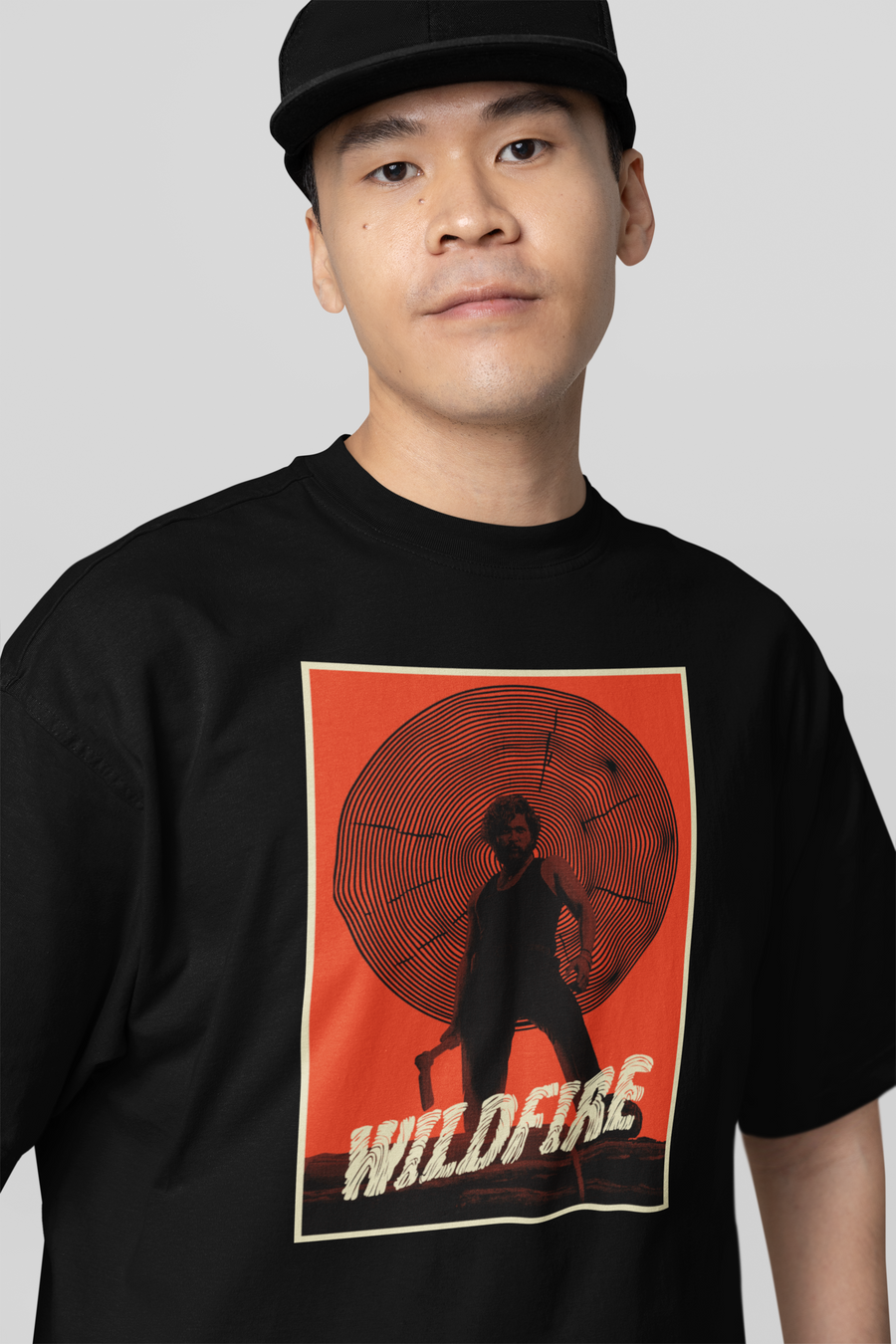 Official Pushpa 2 Inspired Wildfire Hu Main Oversized T-shirt