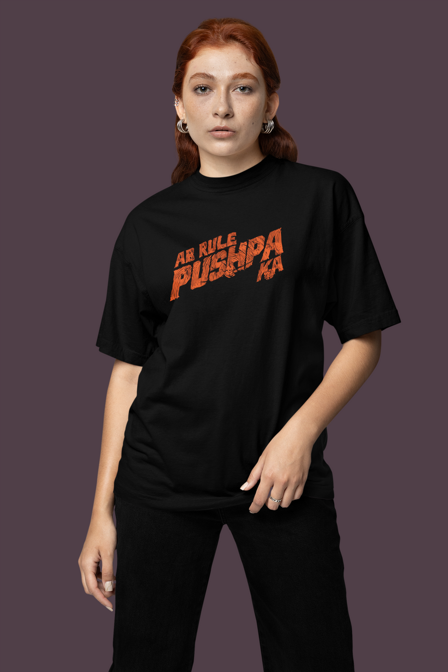 Pushpa 2 Inspired Ab Rule Pushpa Ka Oversized Tshirt