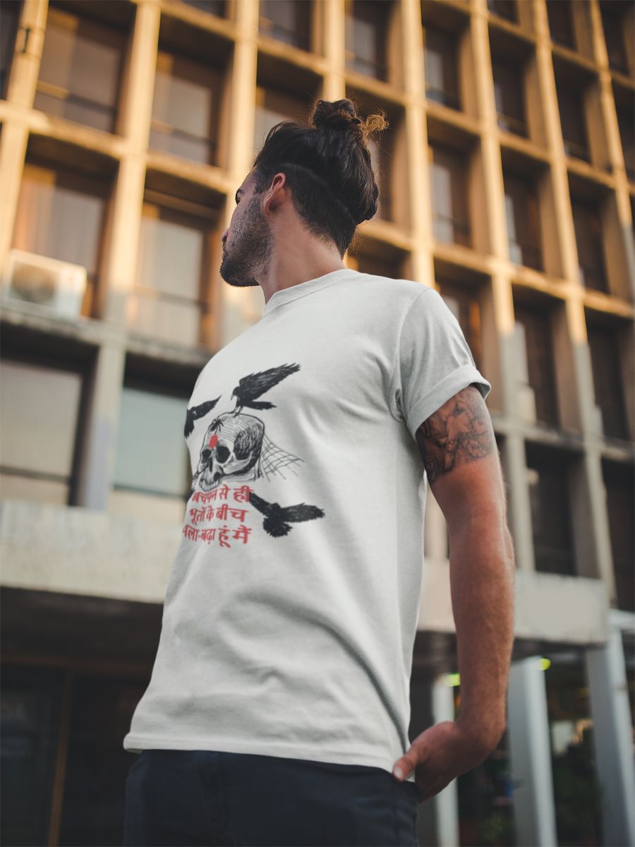 BB2 Bhooton Ke Bich White T-Shirt