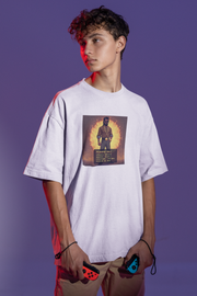 Official Pushpa 2 Inspired Pushparaj Sketch Oversized T-Shirt