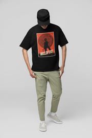 Official Pushpa 2 Inspired Wildfire Hu Main Oversized T-shirt