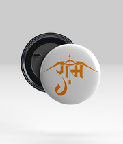Ram Ram Ram Badge (Typography Art)