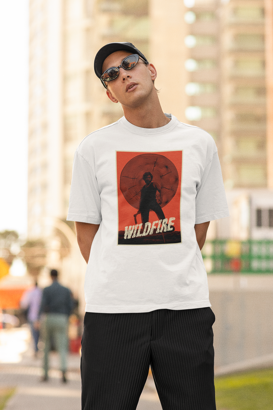 Official Pushpa 2 Inspired Wildfire Hu Main Oversized T-shirt