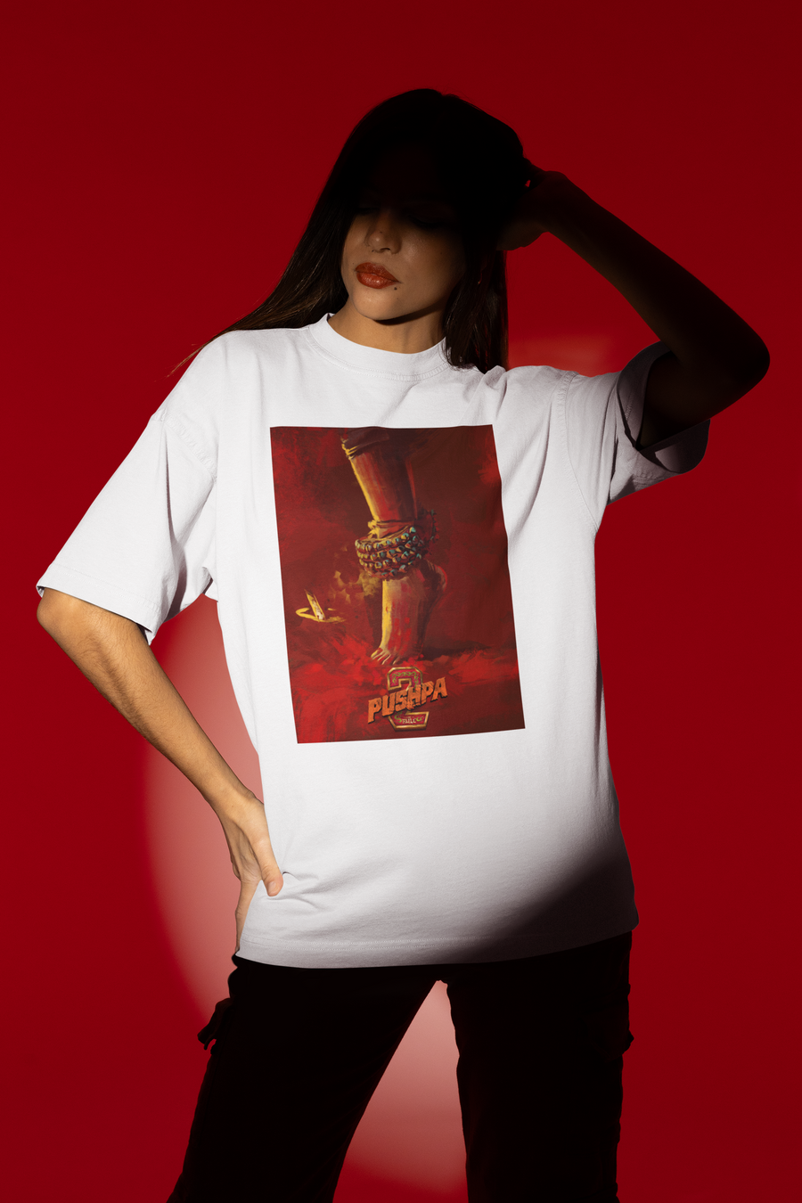 Pushpa 2 Inspired Designs Oversized Tshirt