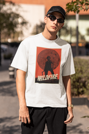 Official Pushpa 2 Inspired Wildfire Hu Main Oversized T-shirt