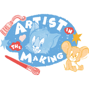 Official Tom & Jerry - Artist Making Oversized T-Shirt