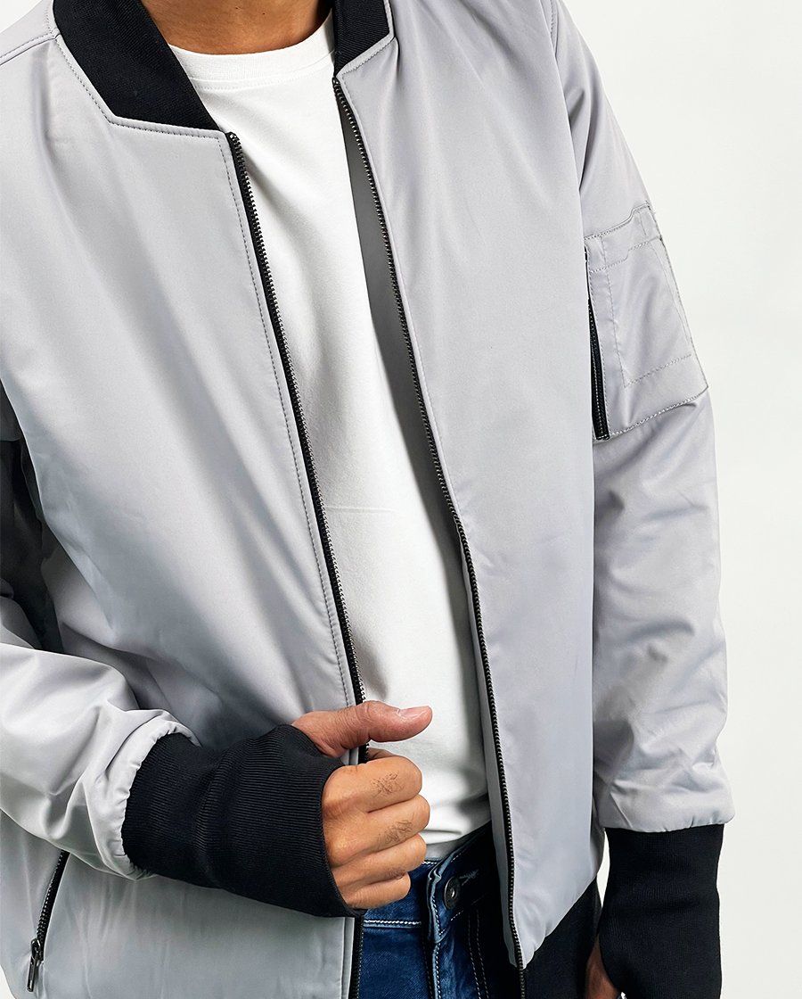 White and 2025 grey jacket