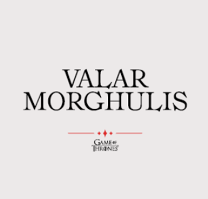 Official GOT - Valar Morghulis Oversize T-shirt