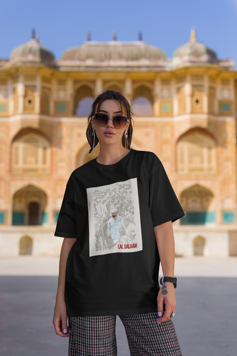 Official Lal Salaam Sabka Favourite Moideen Oversize T-shirt