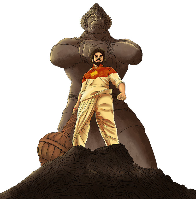 Official Hanuman The Hero Oversize Tee