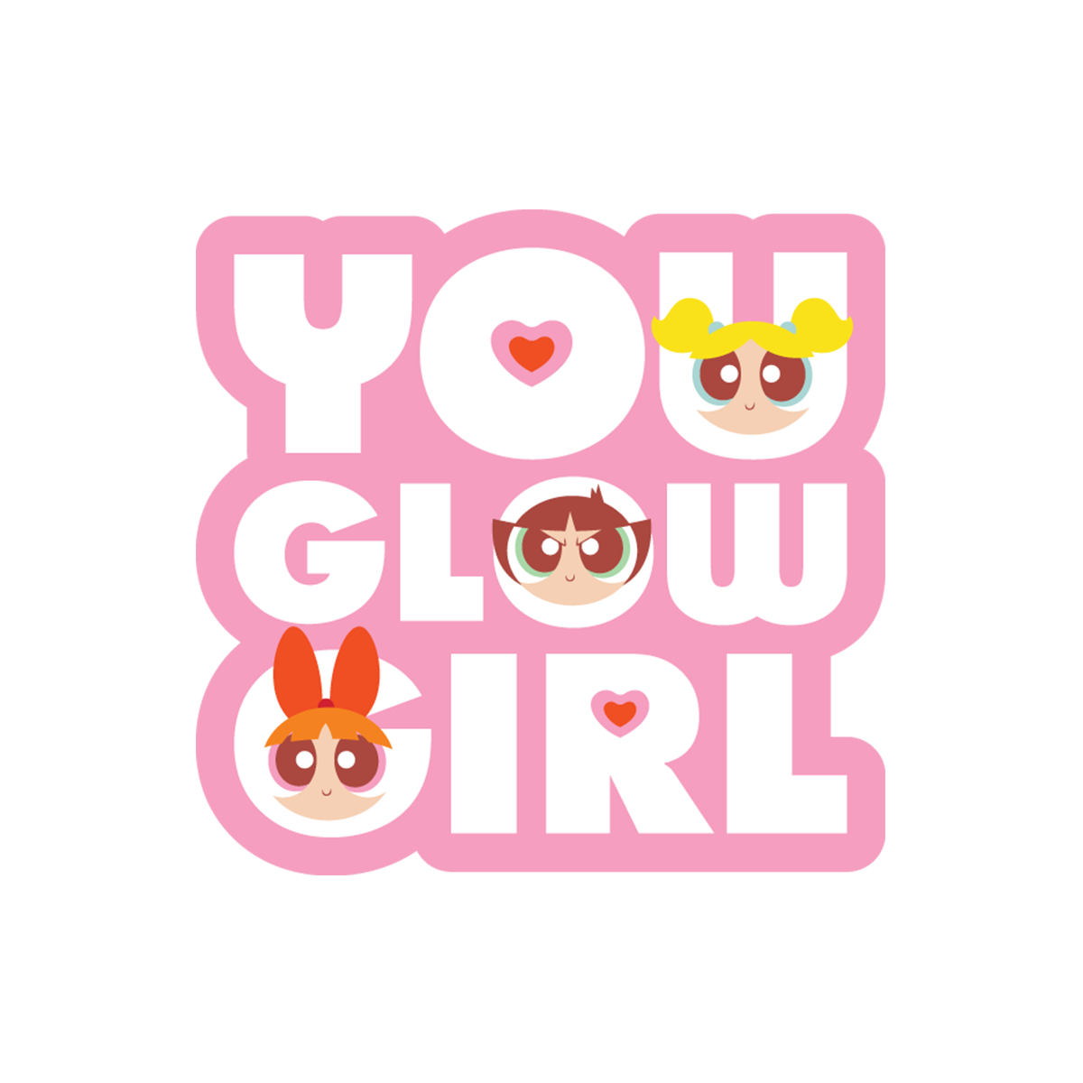 Official Powerpuff Girls You Glow Girl Oversized T-Shirt
