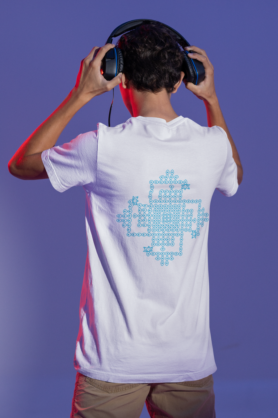 The Monochrome Rangoli Oversize Tee