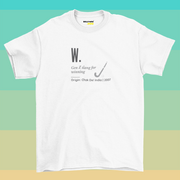 W is Win White Graphic T-Shirt