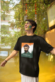 Official Lal Salaam Moideen Bhai  Tricolor Oversize T-shirt