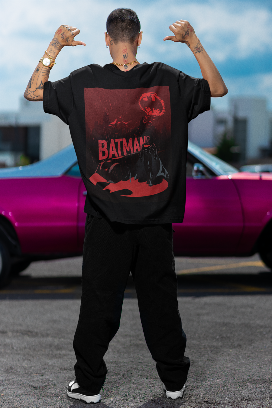 Official Batman Walking Oversize T-shirt