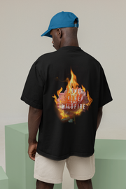 Official Pushpa 2 Inspired Fire Nahi Wildfire Oversized T-Shirt