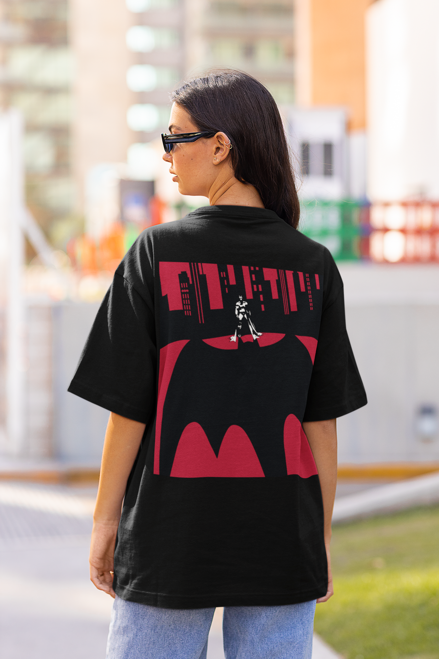 Official Batman Fear The Bat Oversize T shirt