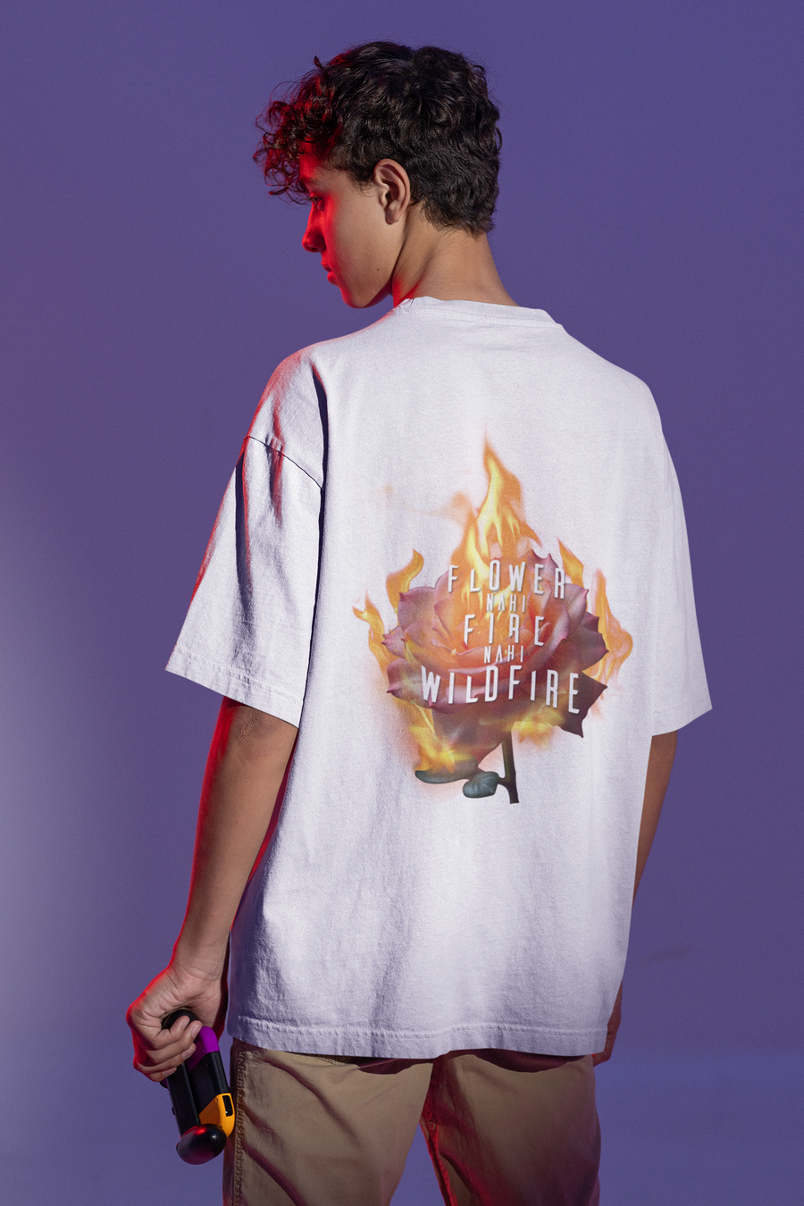 Official Pushpa 2 Inspired Fire Nahi Wildfire Oversized T-Shirt