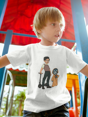 Filmkraft Official Lil Rohit & Jaadu Kick Scooter Kids T Shirt