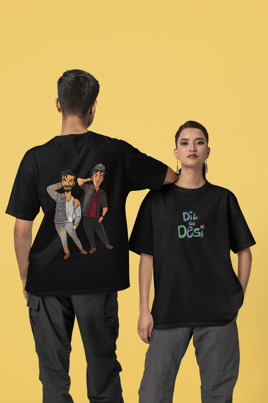 Dola Re (Men Reprise) Dil se Desi Oversize T-shirt