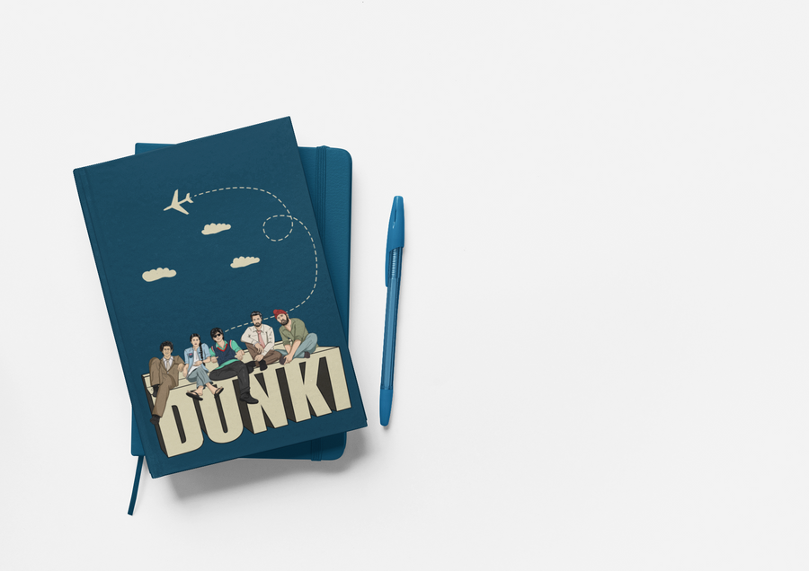 Official Dunki Typography Notebook