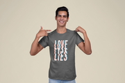 Love Lies Graphic T-Shirt Grey