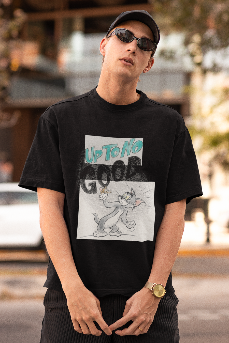 Official Tom & Jerry - Up To No Good Oversized T-Shirt