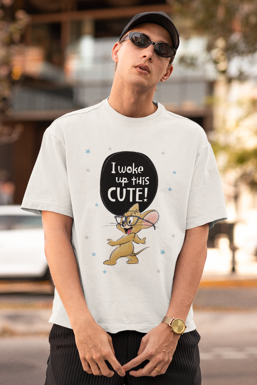 Official Tom & Jerry - I Woke Up This Cute Oversized T-Shirt