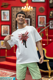 Officially Licensed Gamechanger Inspired Superstar Ramcharan Sketch Oversized T-shirt