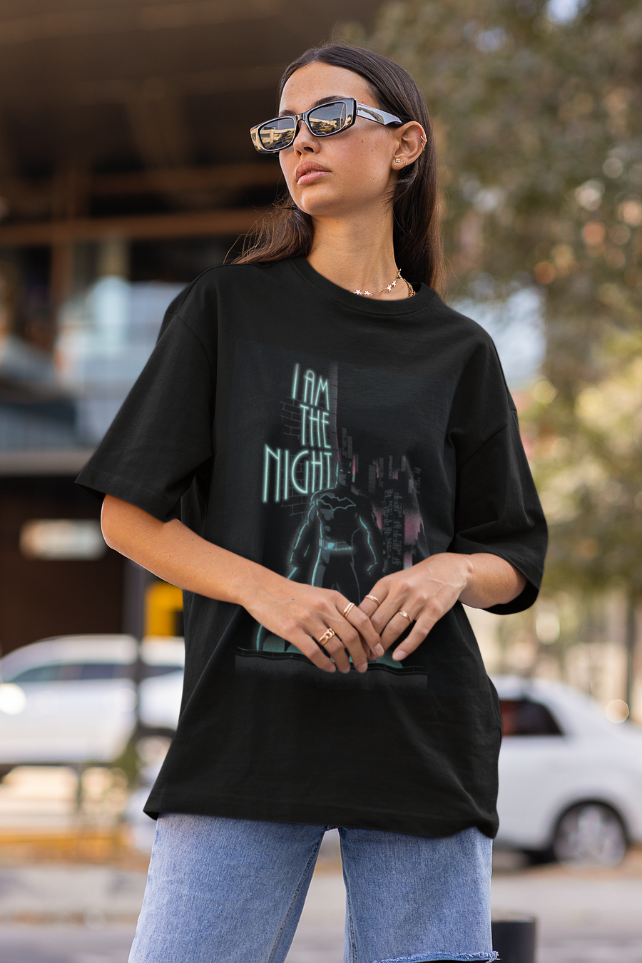 Official Batman I Am The Night Oversize T-shirt