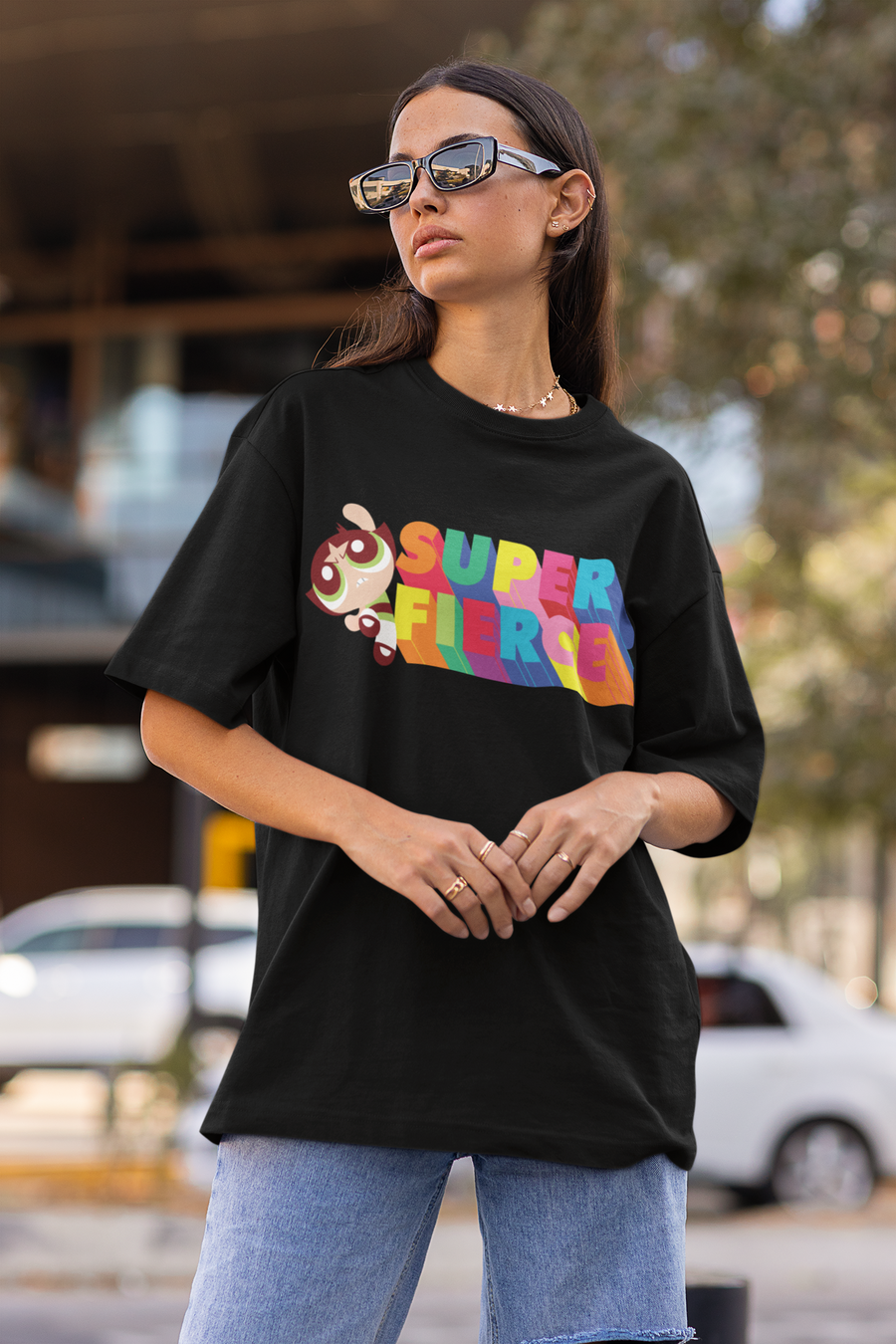 Official Powerpuff Girls Super Fierce Oversized T-Shirt