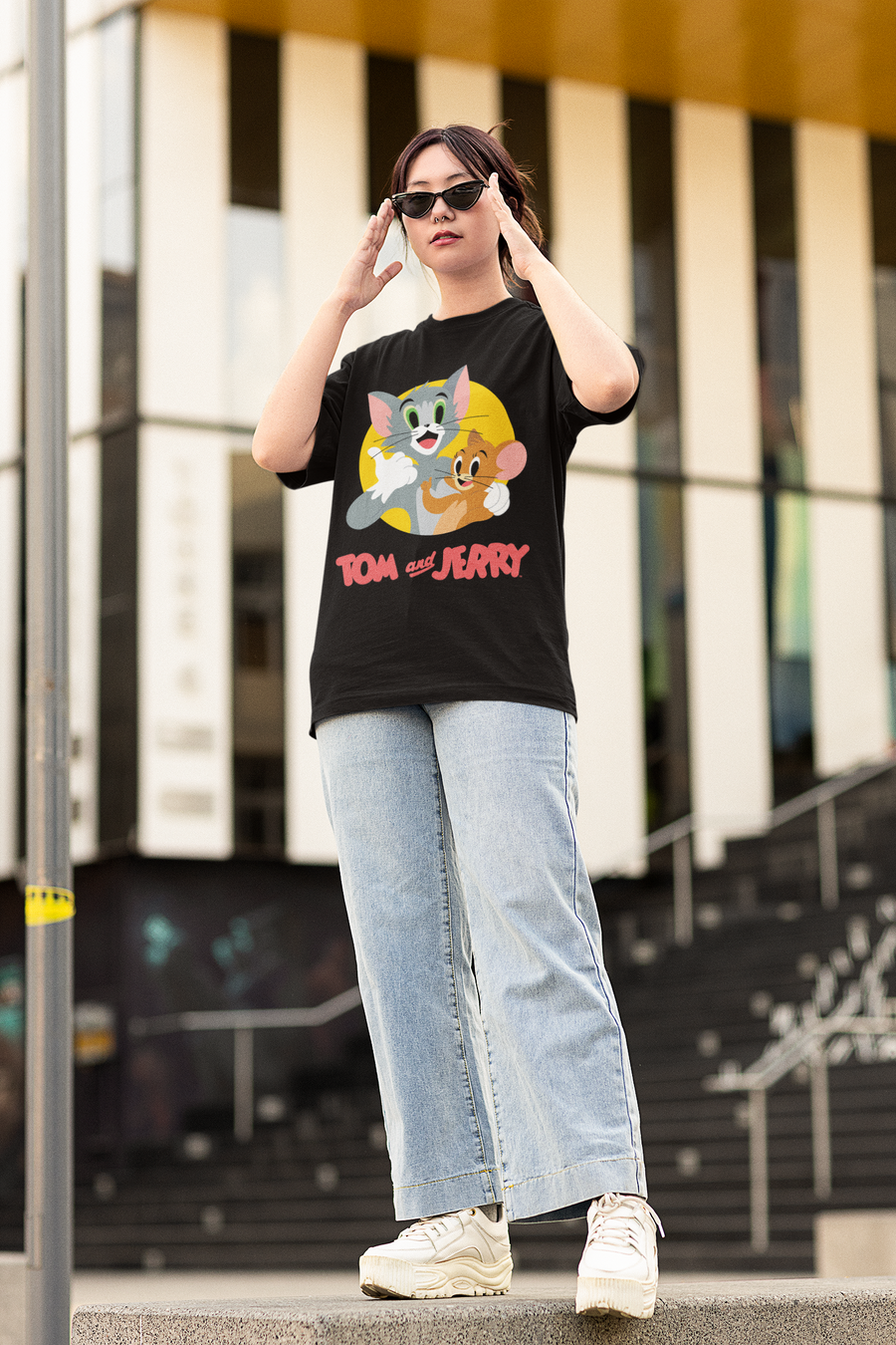 Official Tom & Jerry Oversized T-Shirt